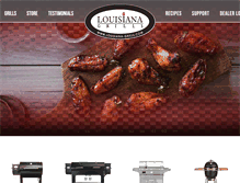 Tablet Screenshot of louisiana-grills.com